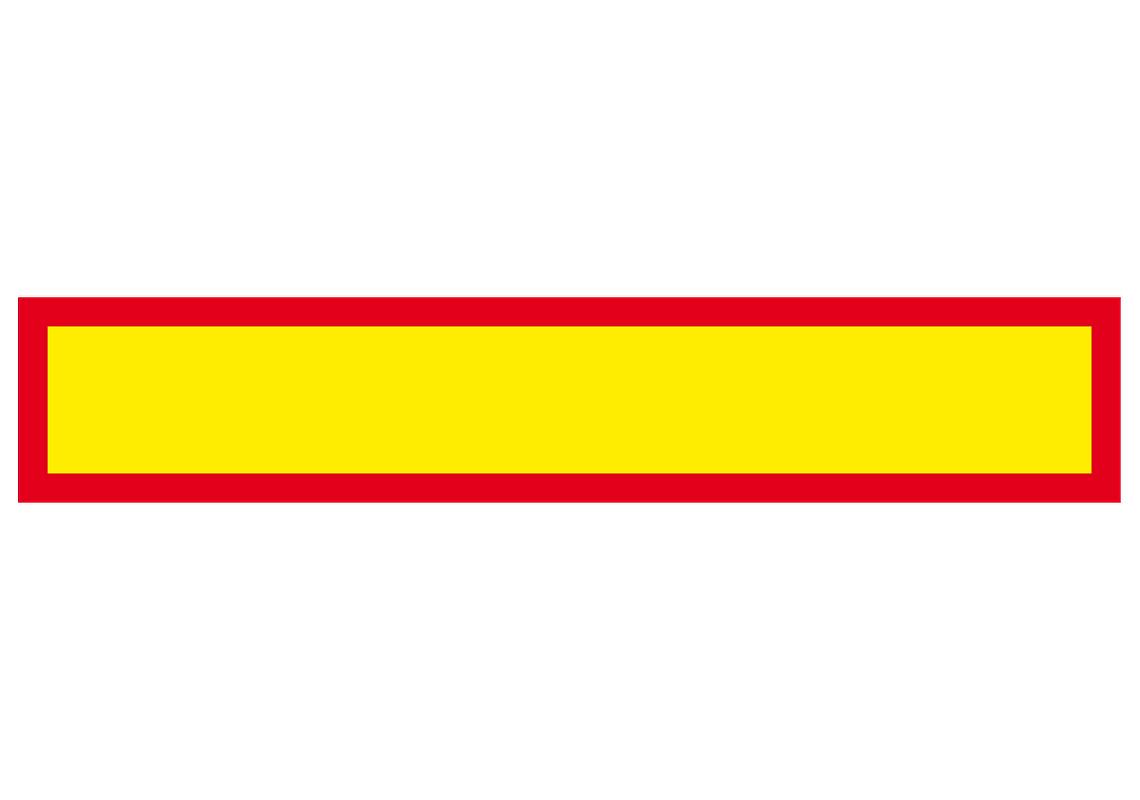 1 Plaque ECE 70/01 remorques Alu 1mm 1130 x 195